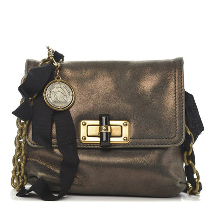 Lanvin Metallic Lambskin Mini Happy Pop Crossbody Bronze 1 of 9