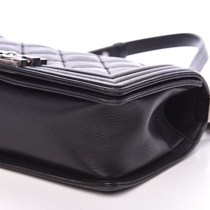 Chanel Calfskin Double Stitch Medium Boy Flap Black 9 of 18