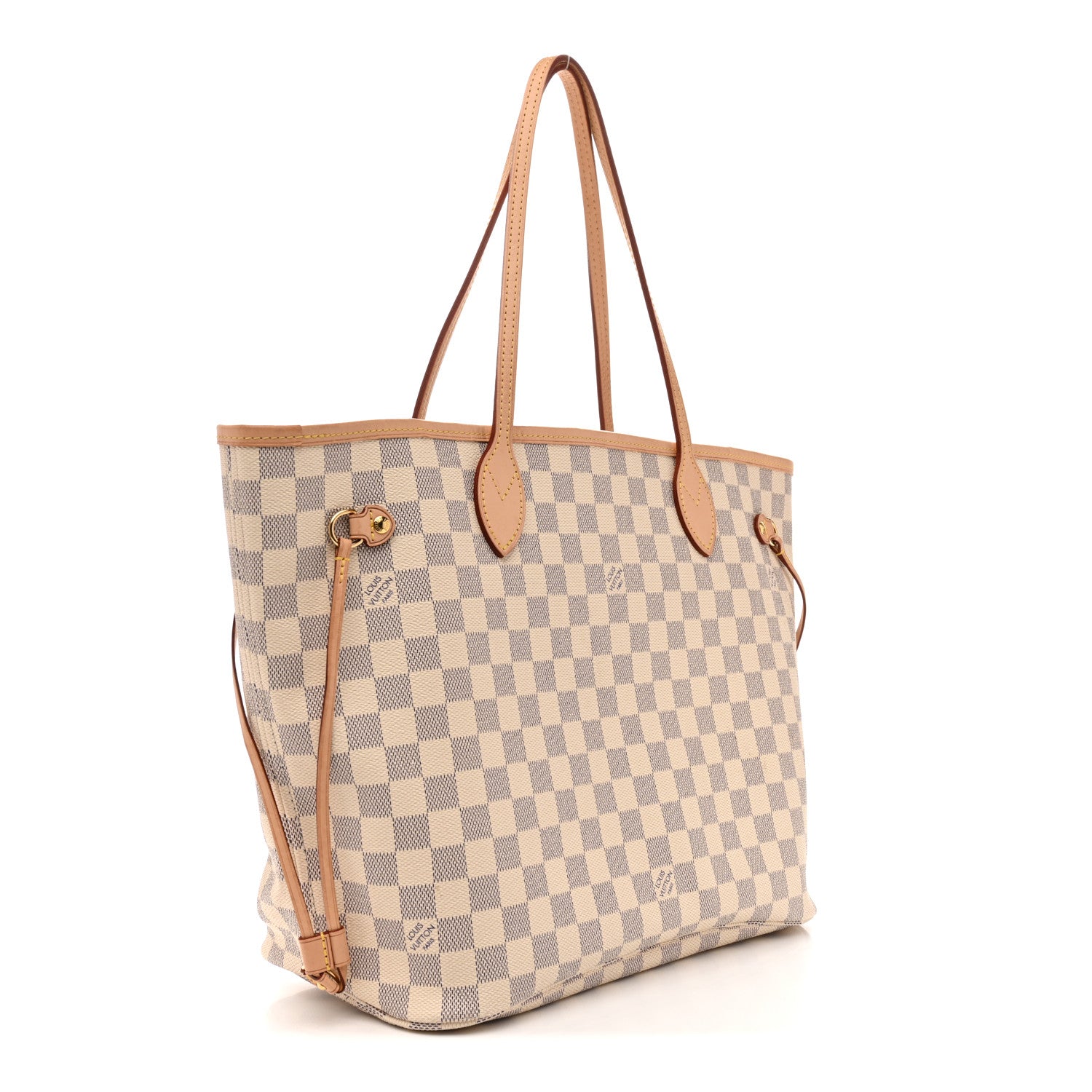 Louis Vuitton Damier Azur Neo Neverfull MM Rose Ballerine 3 of 13