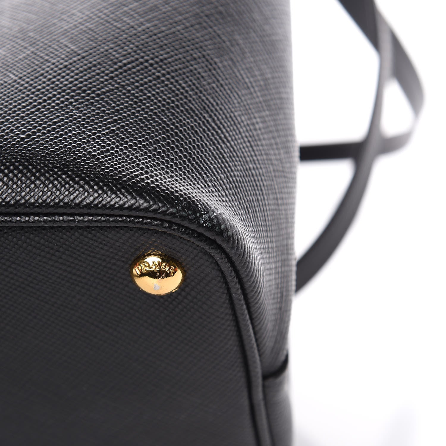 Prada Saffiano Cuir Medium Double Bag Black Mughetto 11 of 16
