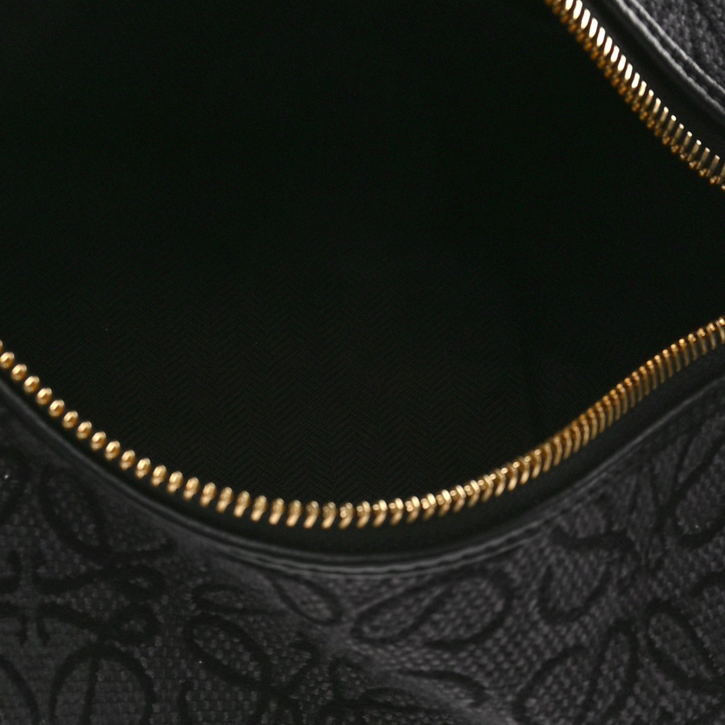 Jacquard Anagram Calfskin Small Cubi Bag Anthracite Black