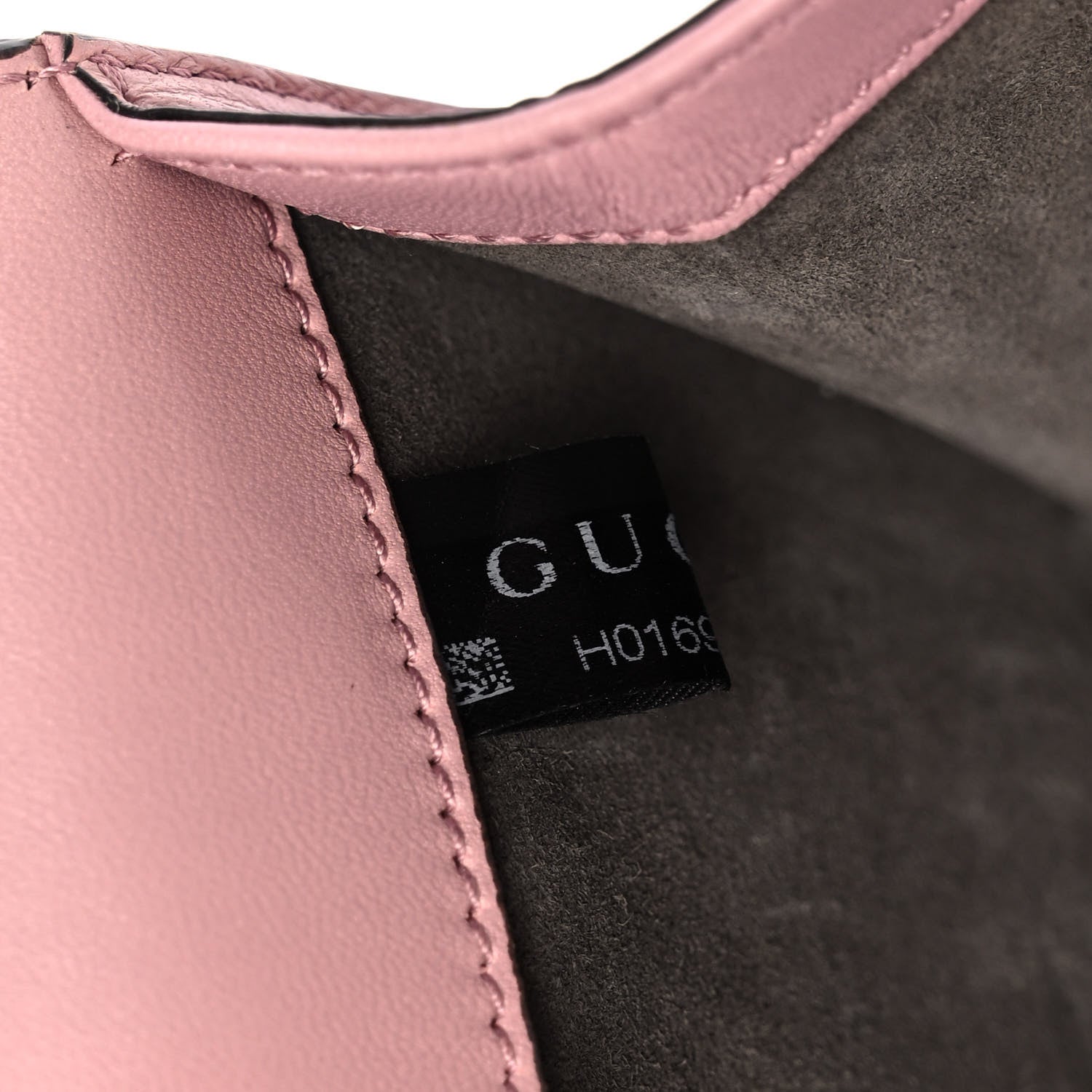 Gucci Nappa Crystal Triangles Clutch Rose Baby Candy Rame 12 of 14