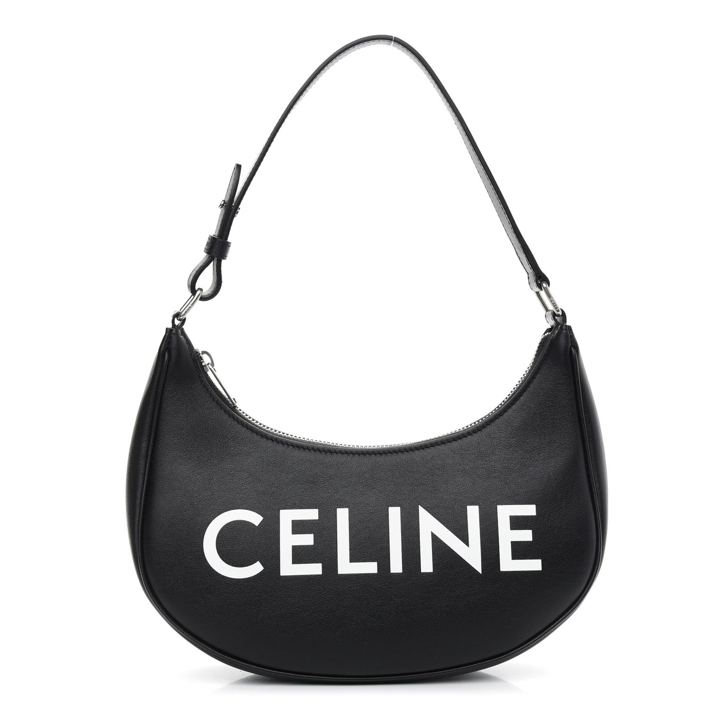 Calfskin Ava Shoulder Bag Black