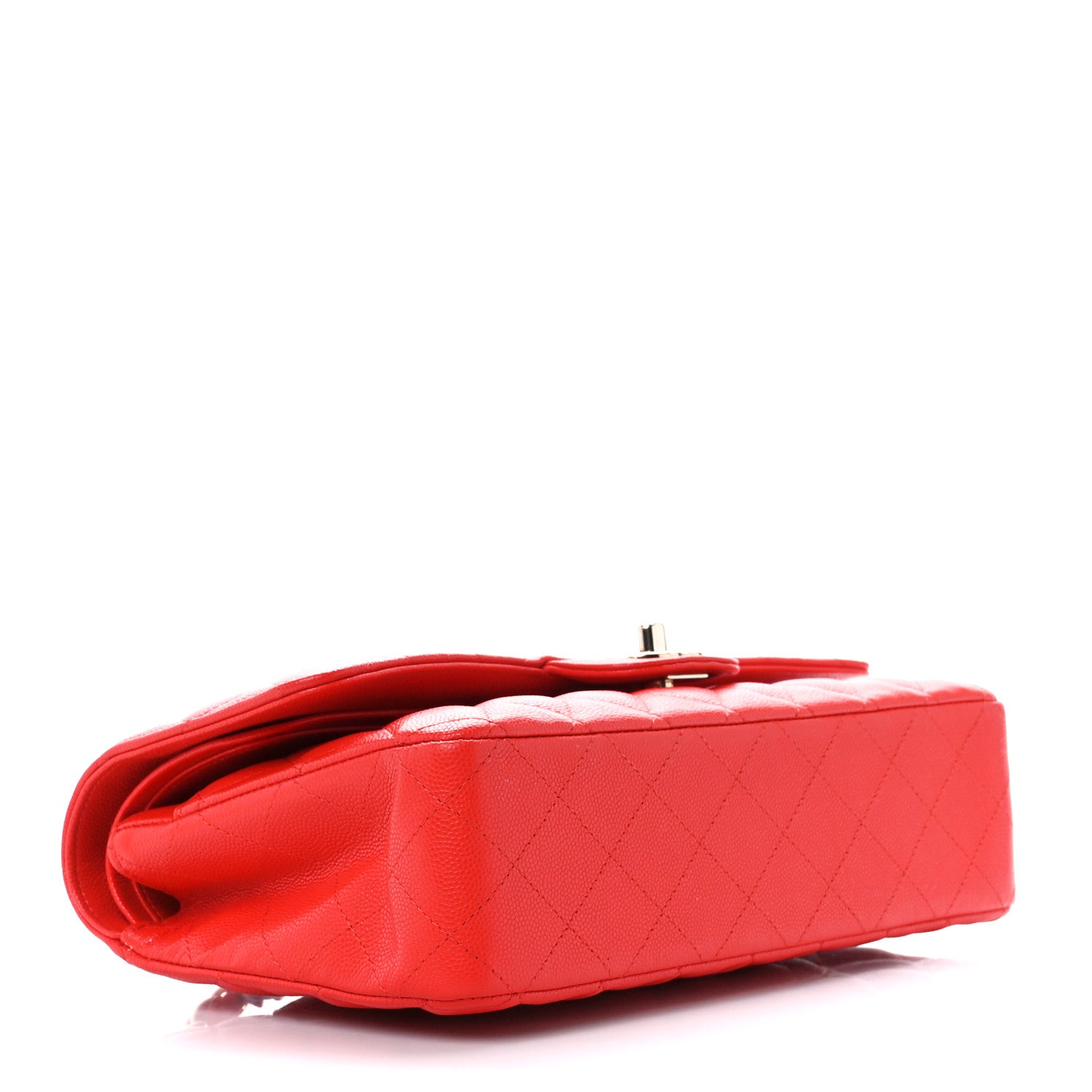 Chanel Caviar Quilted Medium Double Flap Red 4 of 15