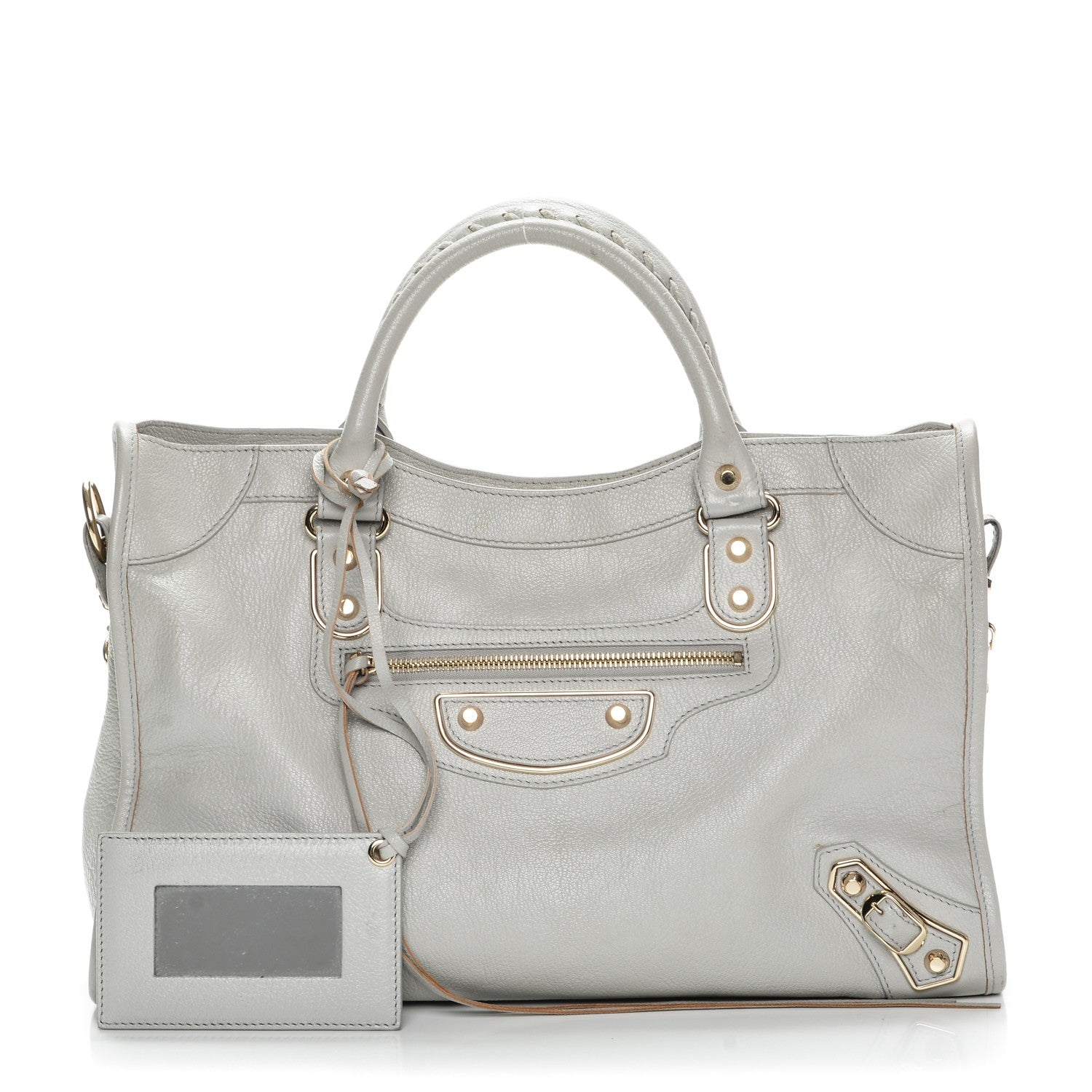 Balenciaga Chevre Gold Metallic Edge Hardware City Gris Perle 1 of 7