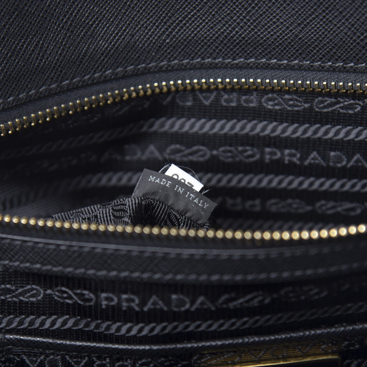 Prada Saffiano Large Galleria Double Zip Tote Black 9 of 10