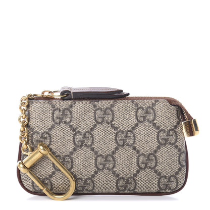 Gucci GG Supreme Monogram Key Case Brown 1 of 6