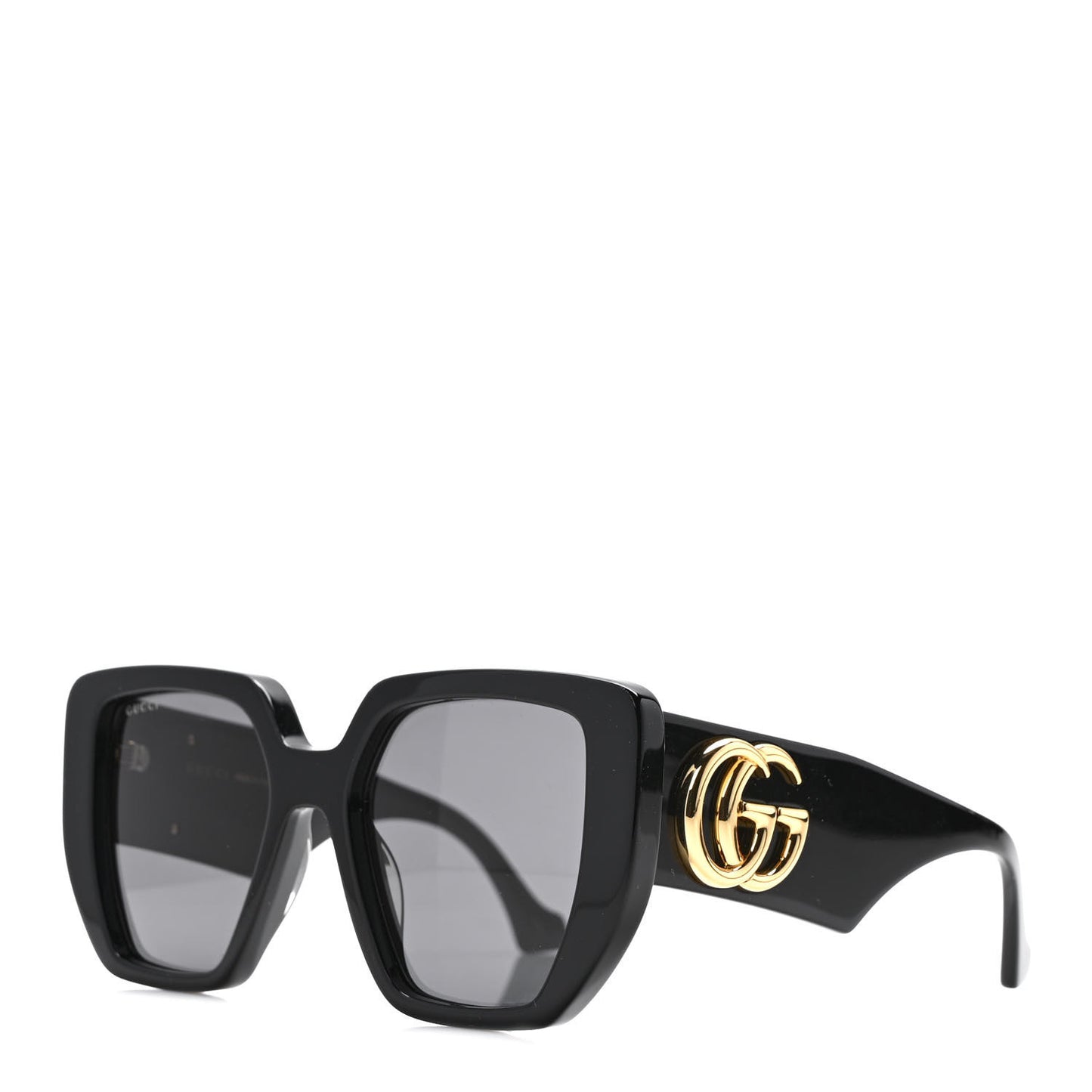 Acetate Square Frame Sunglasses GG0956S Black