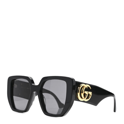 Gucci Acetate Square Frame Sunglasses GG0956S Black 1 of 8
