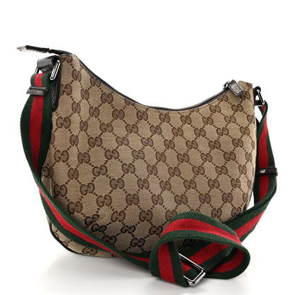 Gucci Monogram Web Sherry Line Shoulder Bag Dark Brown 3 of 10