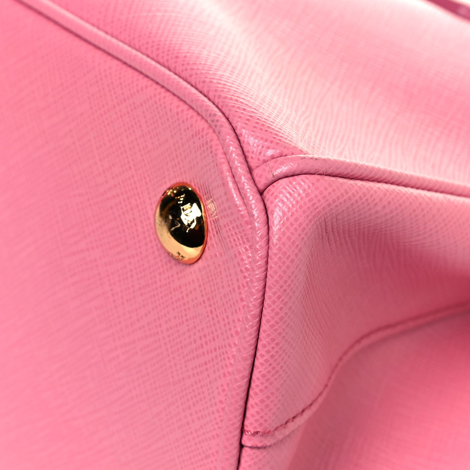 Prada Saffiano Lux Mini Galleria Double Zip Tote Begonia 9 of 11