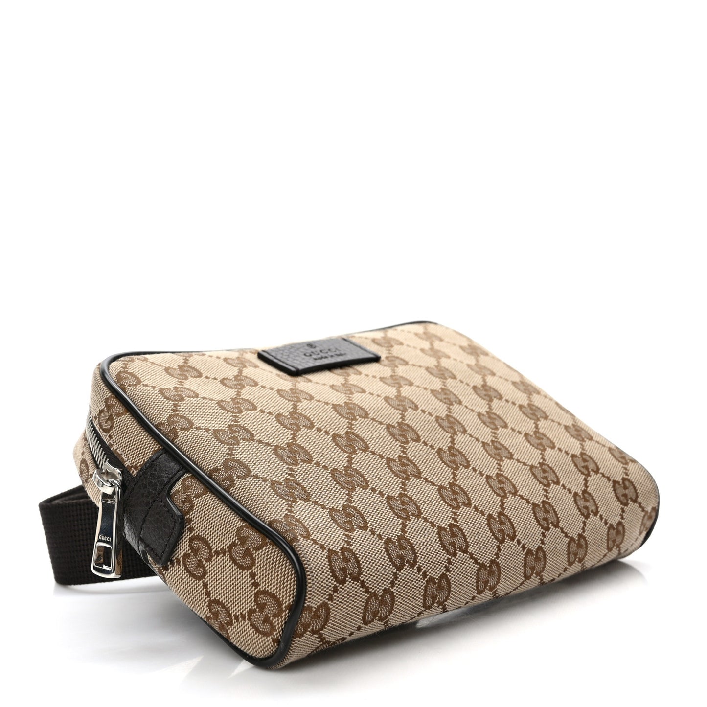 Monogram Dollar Calfskin Belt Bag Beige Ebony Testa di Moro Marrone Scuro