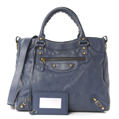 Balenciaga Agneau Giant 12 Gold Hardware Velo Bleu Persan 1 of 14