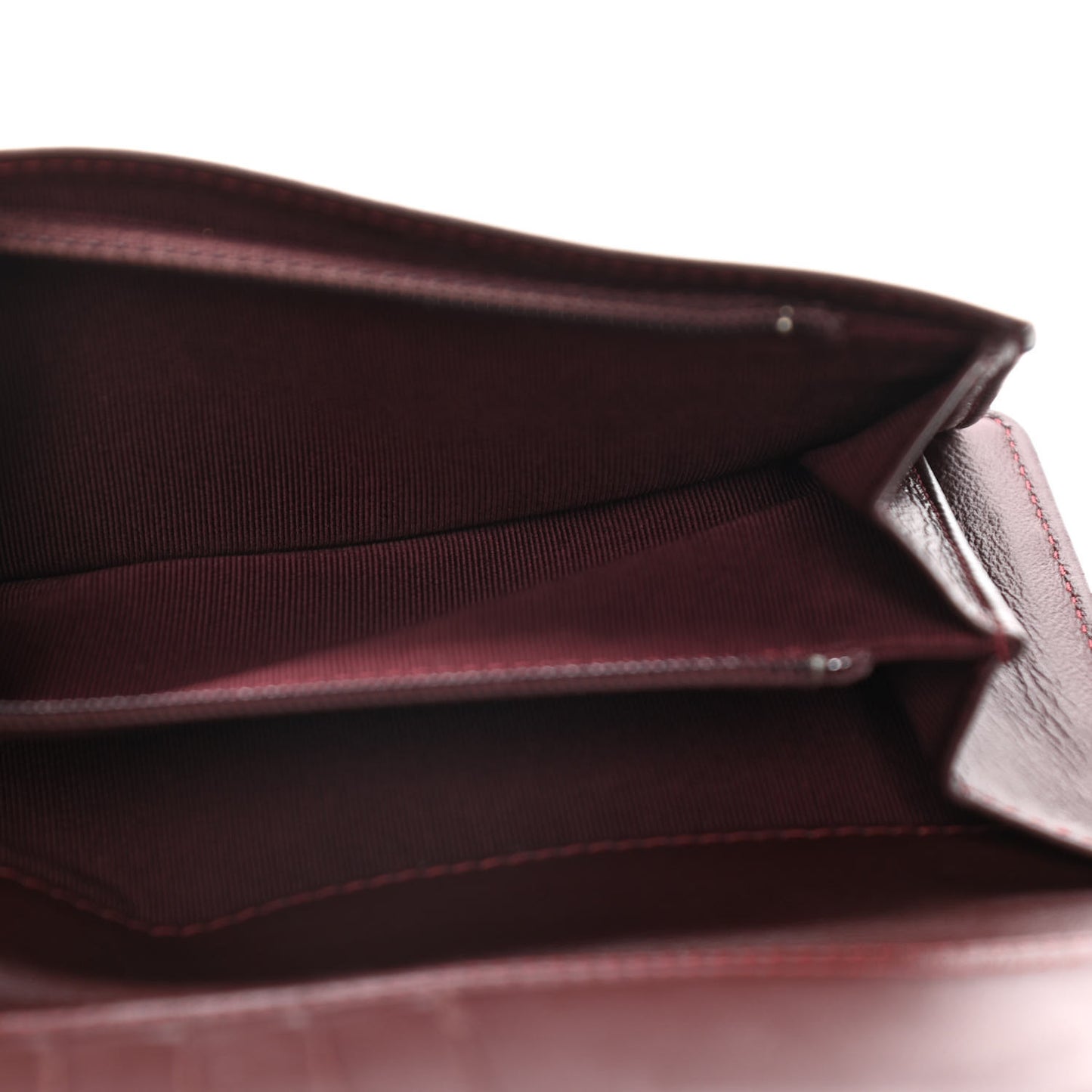 Lambskin Quilted Yen Wallet Black