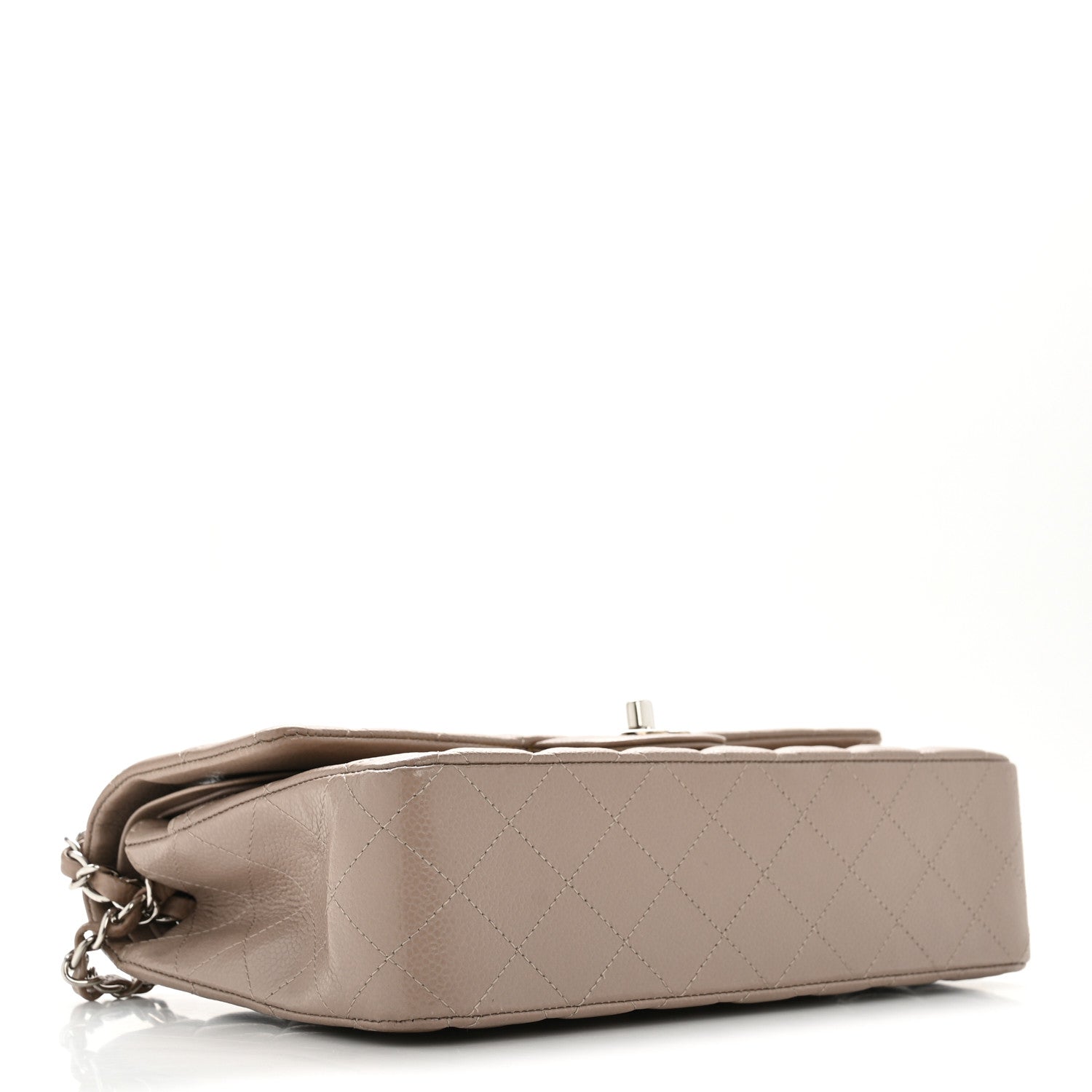Chanel Caviar Quilted Medium Double Flap Taupe 4 of 12