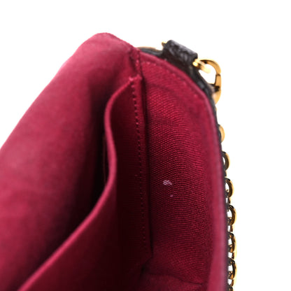 Louis Vuitton Monogram Pochette Felicie Chain Wallet Fuchsia 11 of 11