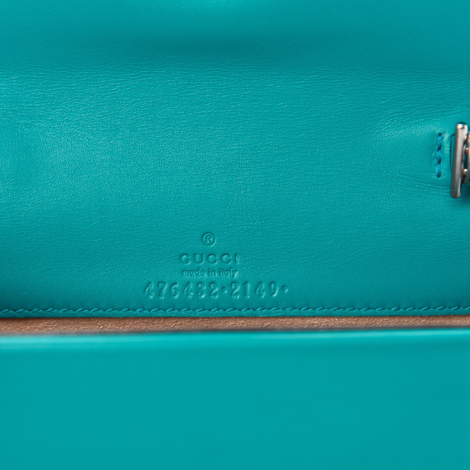 Gucci Velvet Super Mini Dionysus Shoulder Bag Pavone Cyan 8 of 9