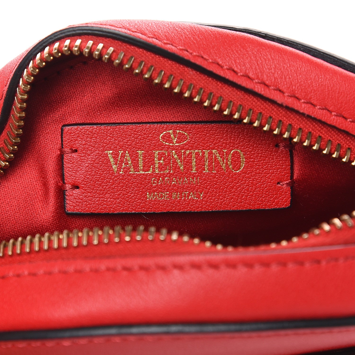 Valentino Garavani Calfskin VLogo Round Crossbody Bag Rouge Pur 6 of 8