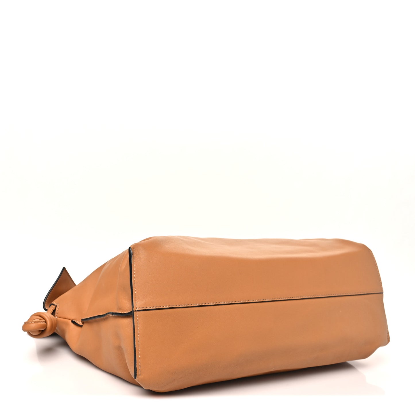 Calfskin Large Flamenco Knot Bag Warm Desert