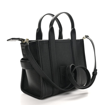 Marc Jacobs Grained Calfskin Small The Tote Bag Black 2 of 9