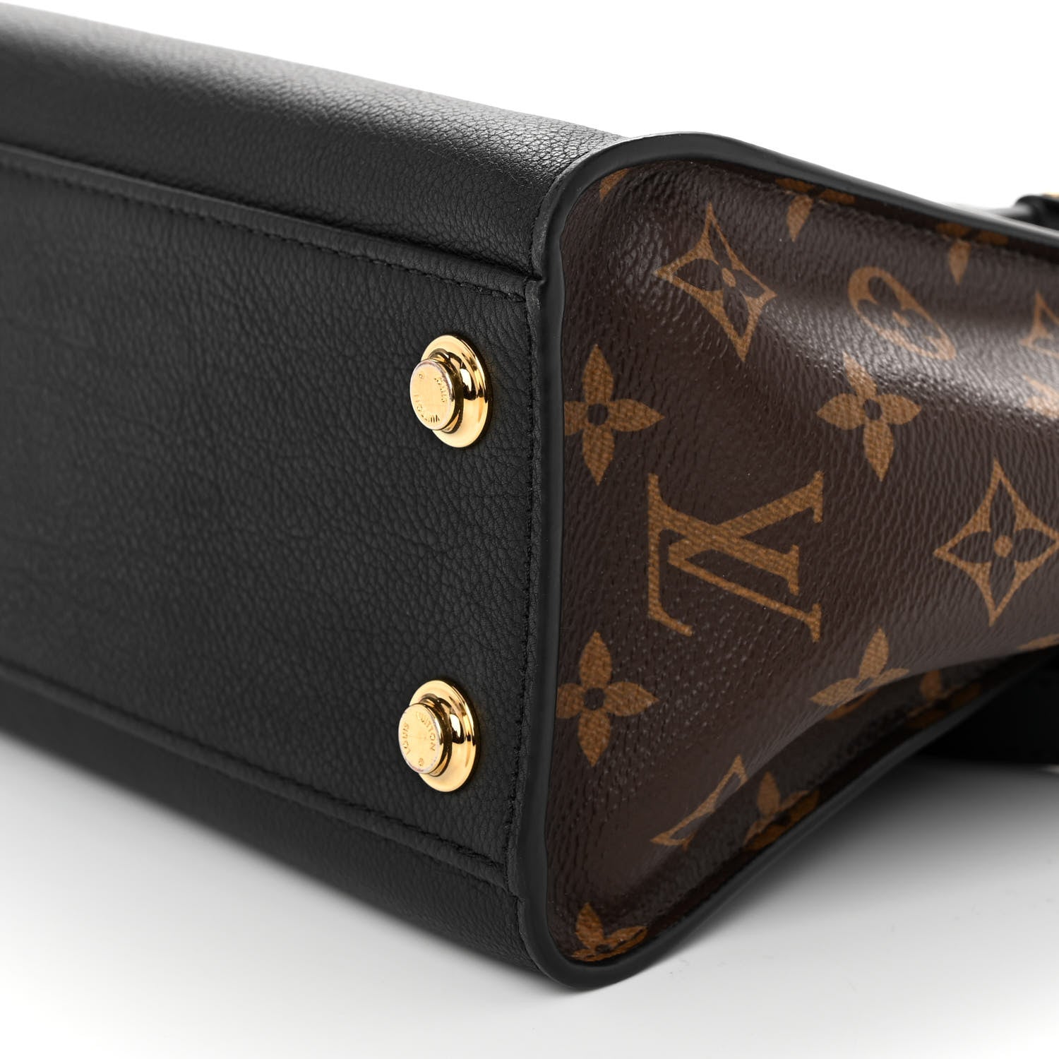 Louis Vuitton Calfskin Monogram On My Side PM Black 9 of 9
