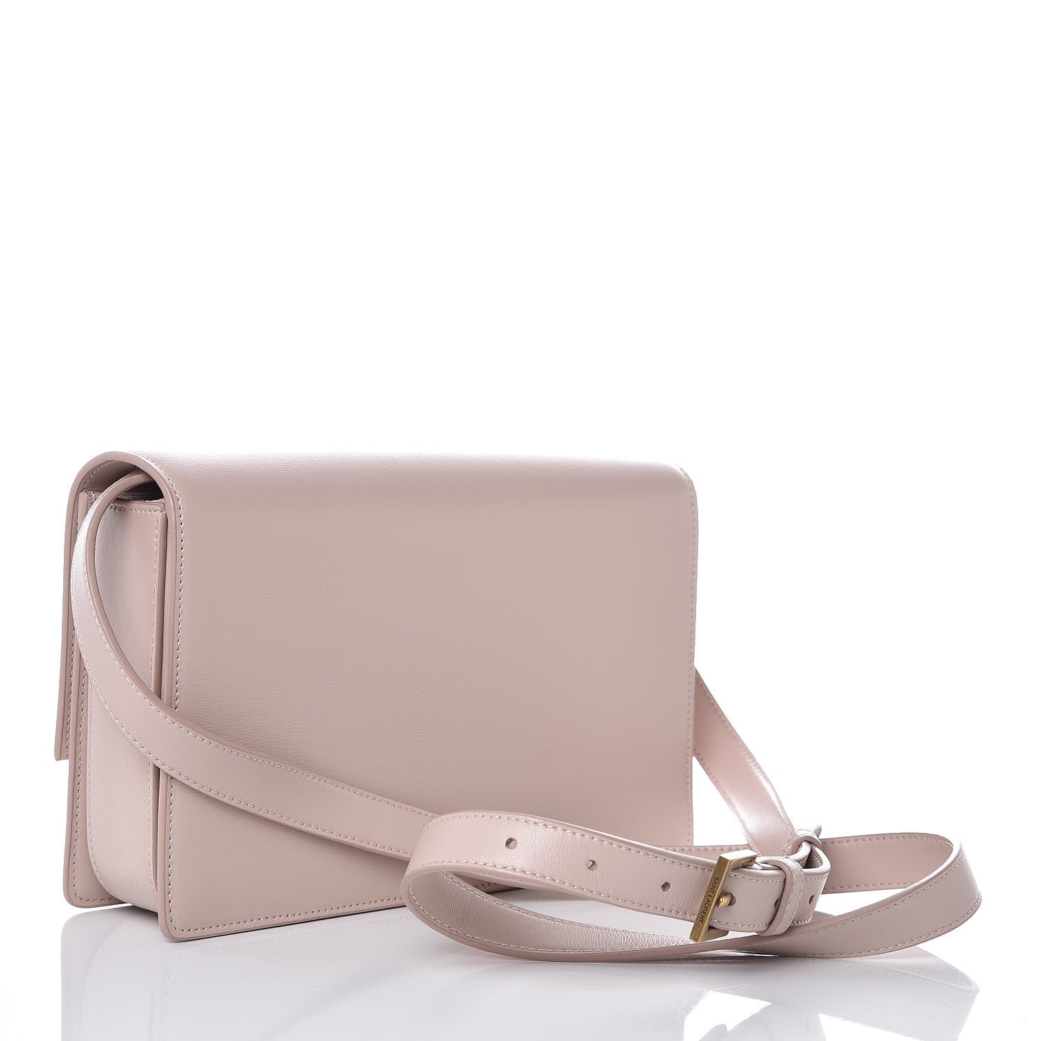 Saint Laurent Smooth Calfskin Suede Medium Bellechasse Bag Marble Pink 3 of 6