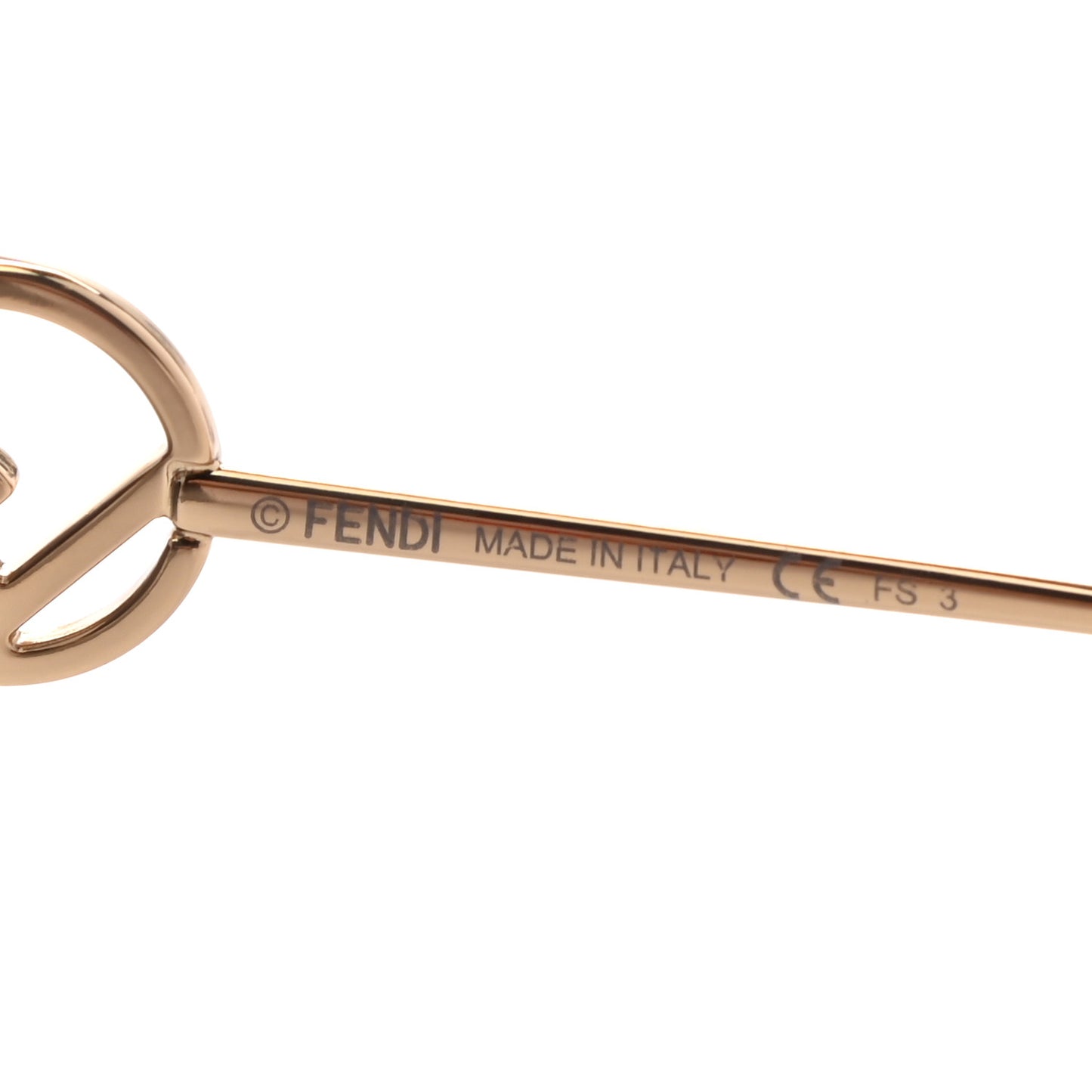 Metal F is Fendi Sunglasses FF 0323/S Gold