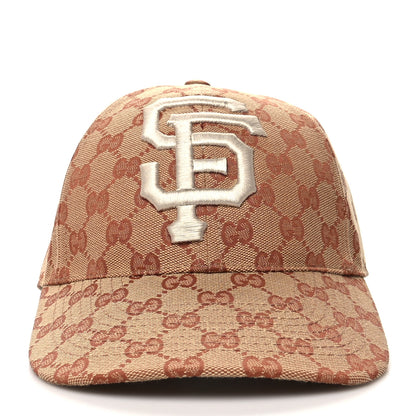 Gucci X MLB Monogram SF Giants Baseball Hat M Beige Ruggine 2 of 8