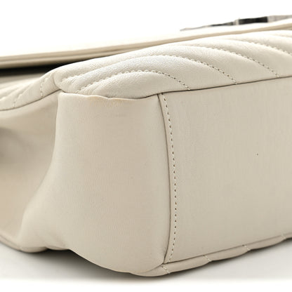 Saint Laurent Sheepskin Matelasse Large Monogram College Satchel Light Grey 9 of 16