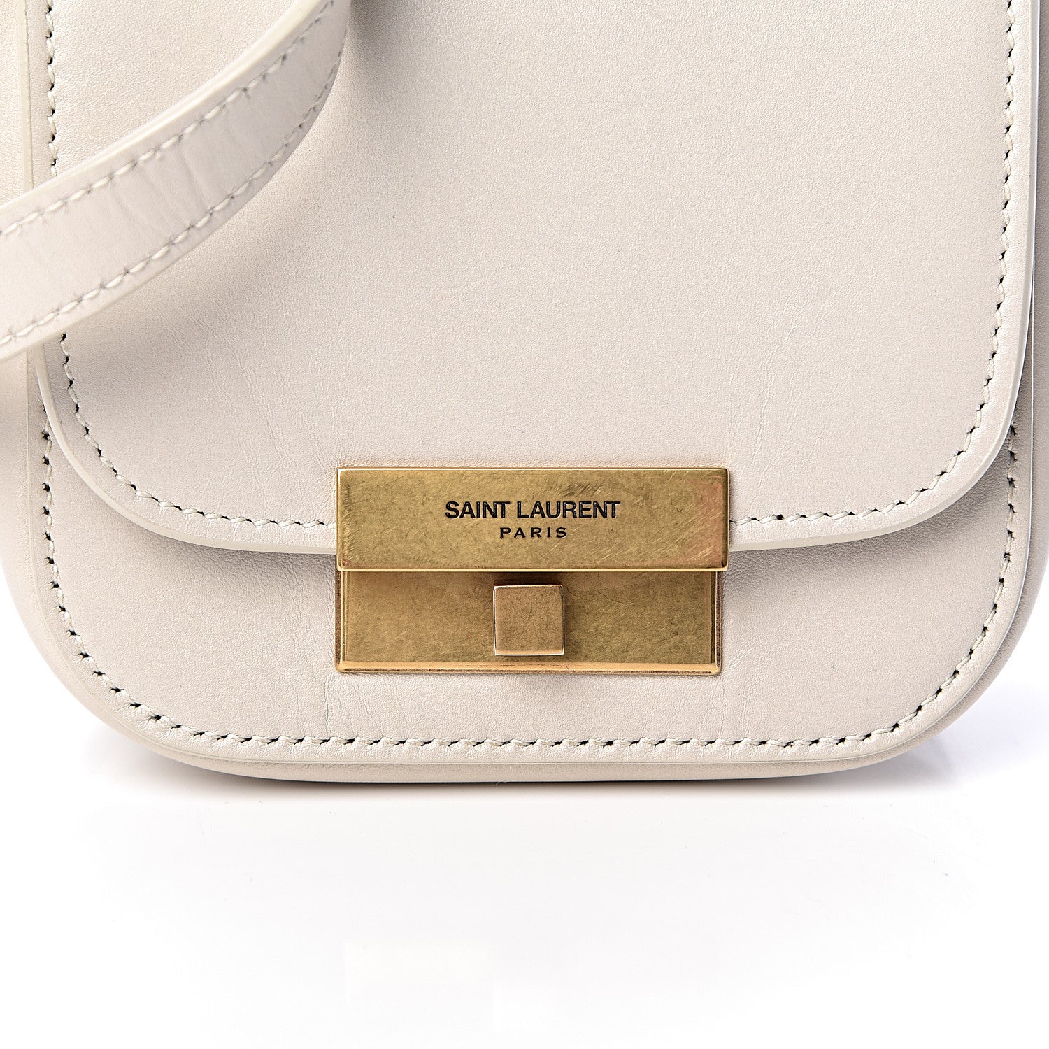 Saint Laurent Smooth Calfskin Mini Betty Satchel Ivory 9 of 9