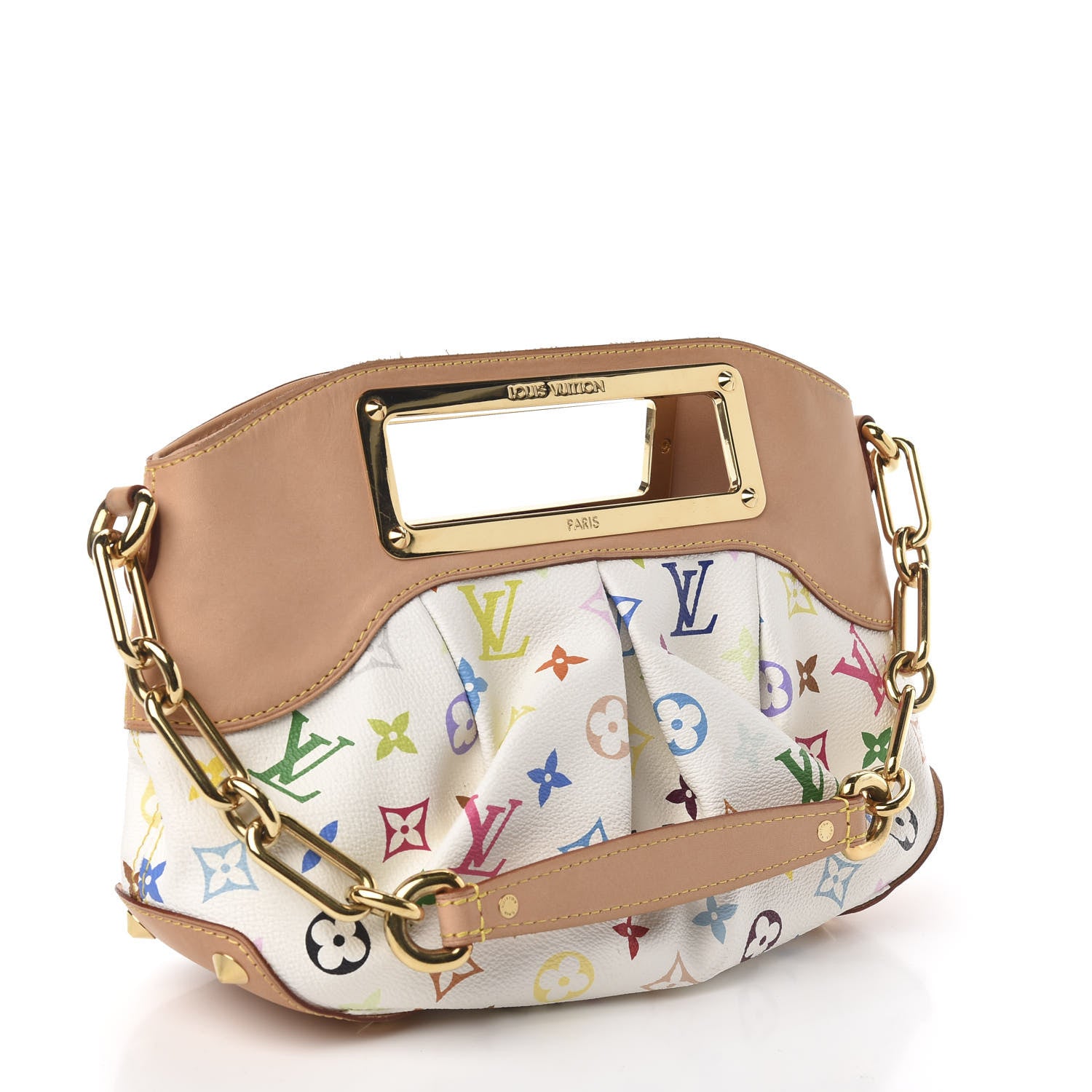 Louis Vuitton Monogram Multicolor Judy PM White 3 of 9