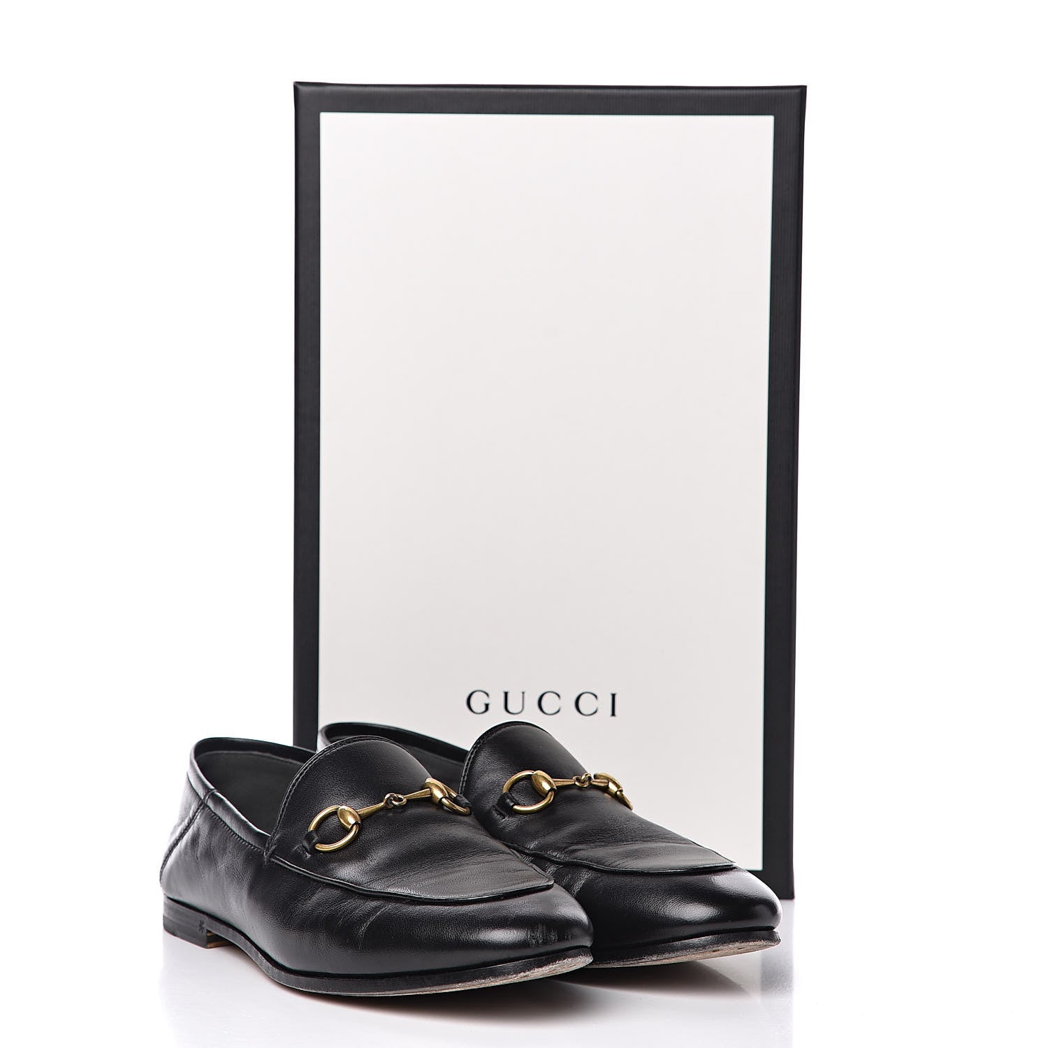 Gucci Lambskin Womens Brixton Horsebit Loafers 36 Black 14 of 14