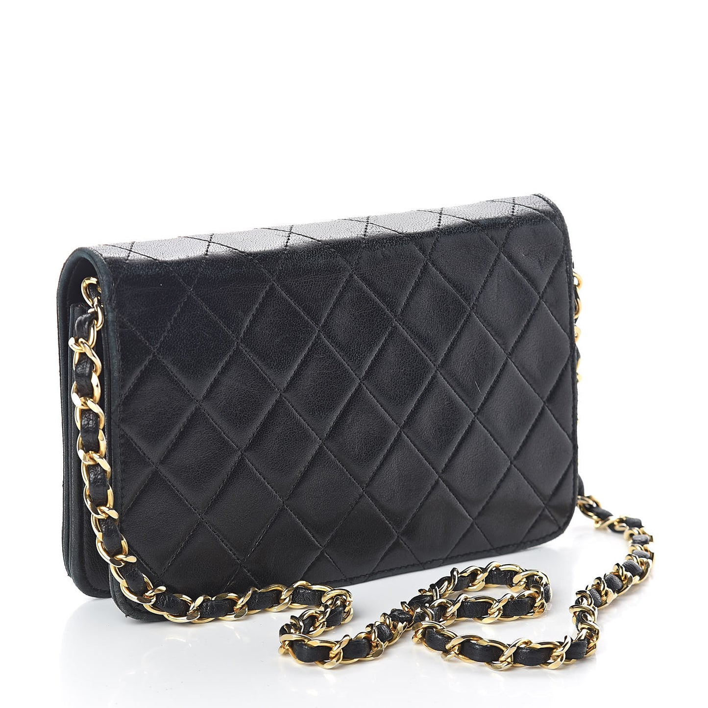 Lambskin Quilted Mini Flap Black
