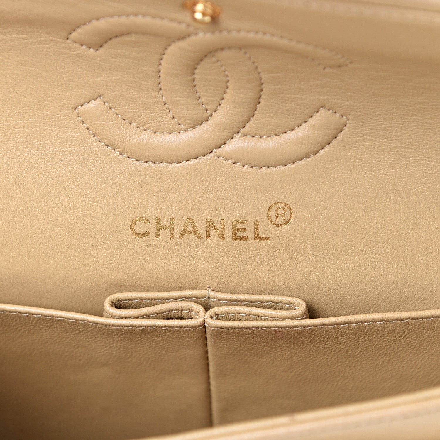 Chanel Lambskin Quilted Small Double Flap Beige 5 of 15