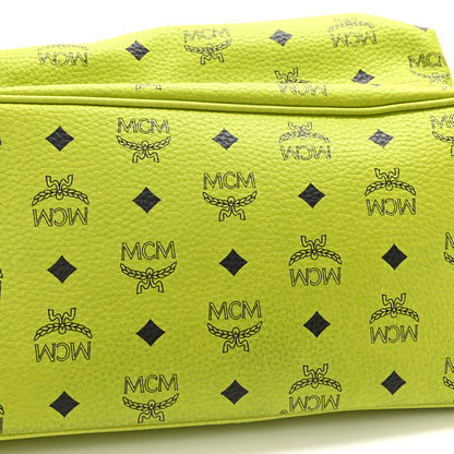 MCM Visetos Crown Stud Medium Stark Backpack Green 6 of 12