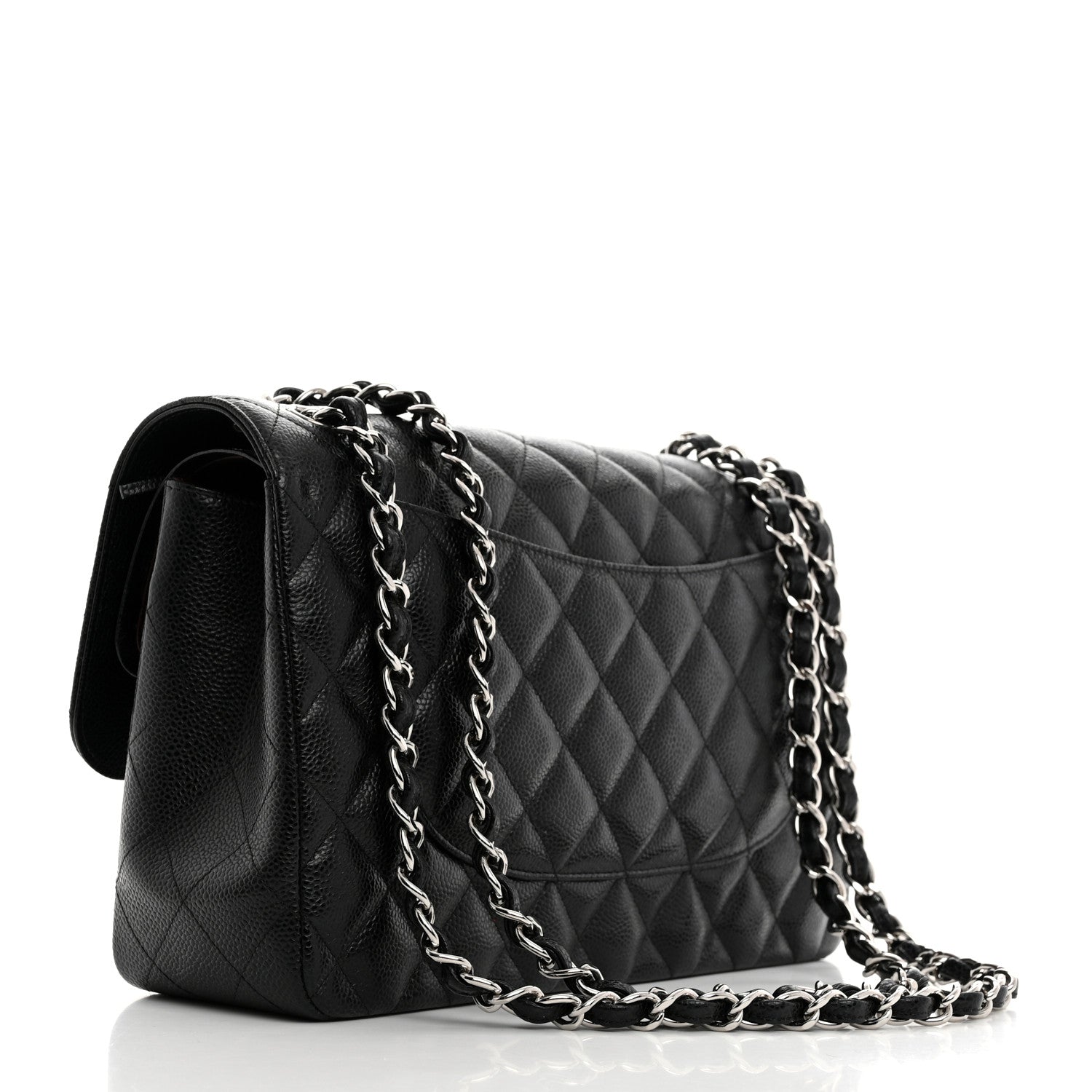 Chanel Caviar Quilted Jumbo Double Flap Black 3 of 10