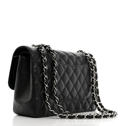 Chanel Caviar Quilted Jumbo Double Flap Black 3 of 10