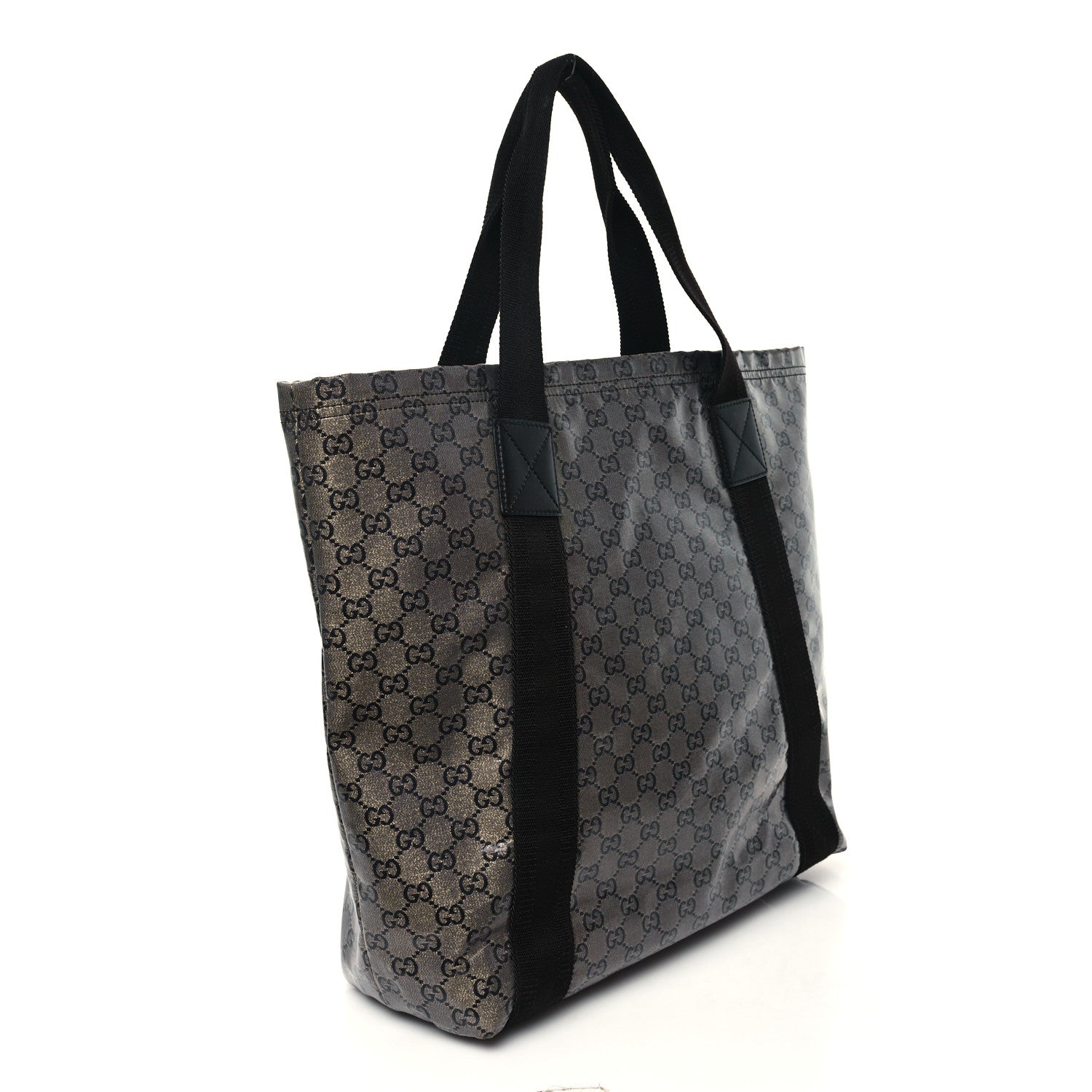 Gucci Crystal Monogram Medium Vertical Tote Black 3 of 12