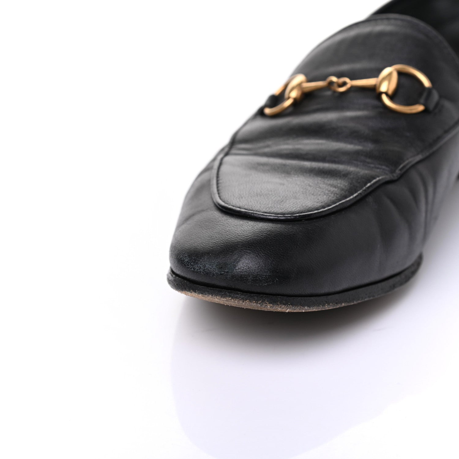Gucci Lambskin Womens Brixton Horsebit Loafers 36 Black 14 of 19