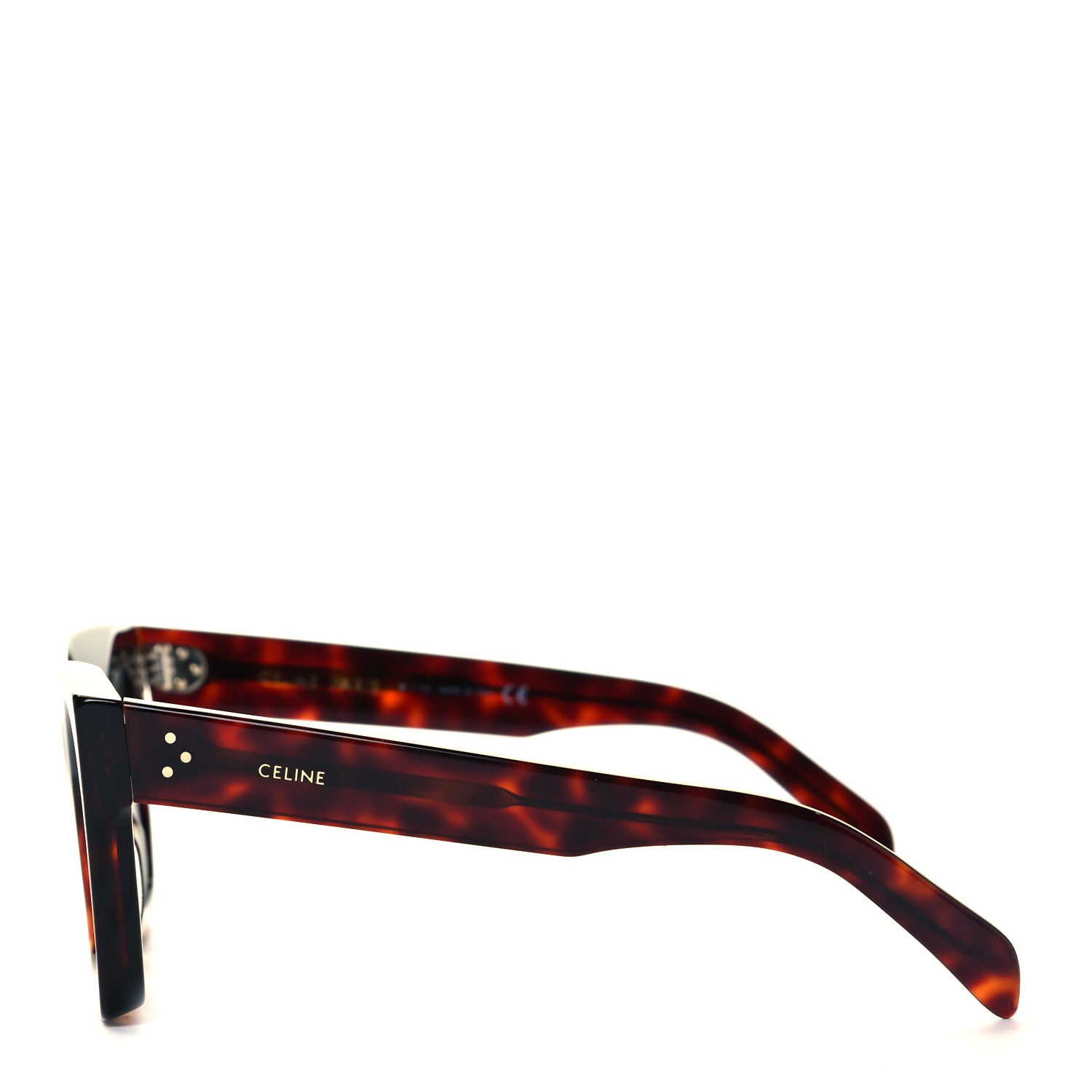 Celine Acetate Square Sunglasses CL401301 Tortoise 3 of 8