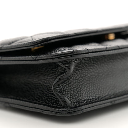 Chanel Caviar Quilted Wallet on Chain WOC Black 10 of 11