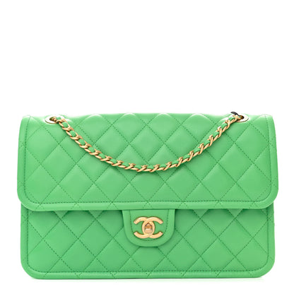 Chanel Caviar Quilted Large Sweet Classic Flap Green 1 of 10