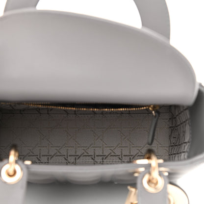 Christian Dior Lambskin Cannage Small My ABCDior Lady Dior Grey 5 of 10