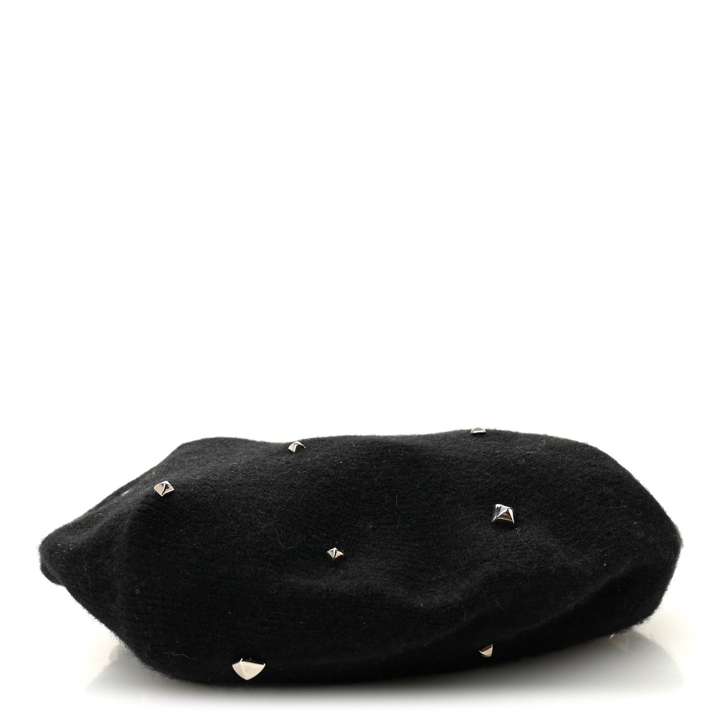 Cashmere Medor Studded Darling Beret S Black