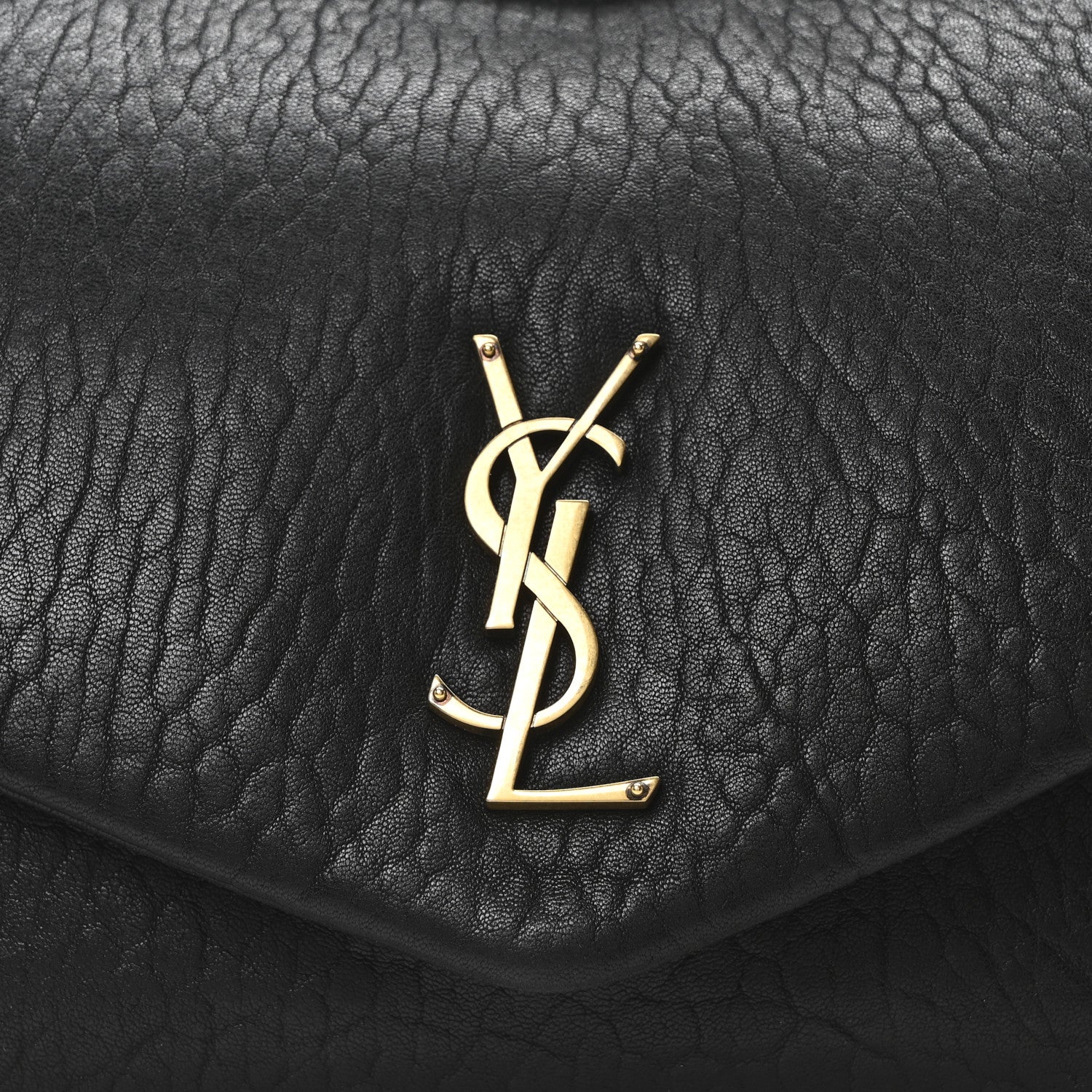 Saint Laurent Grained Lambskin Large Calypso Black 8 of 10