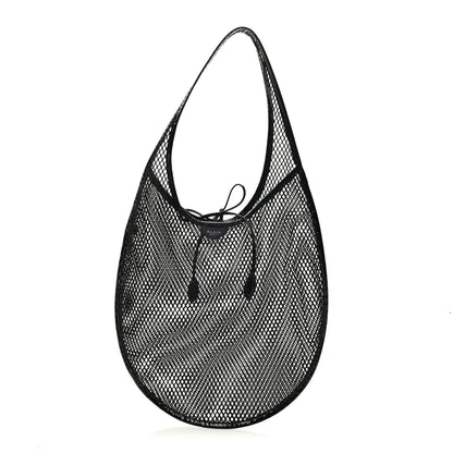 Alaia Fishnet Patent Calfskin Medium One Piece Bag Black 1 of 10