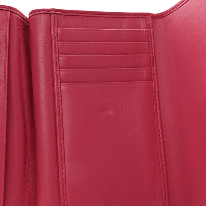 Miu Miu Nappa Matelasse Flap Tri-Fold Wallet Geranio 8 of 14