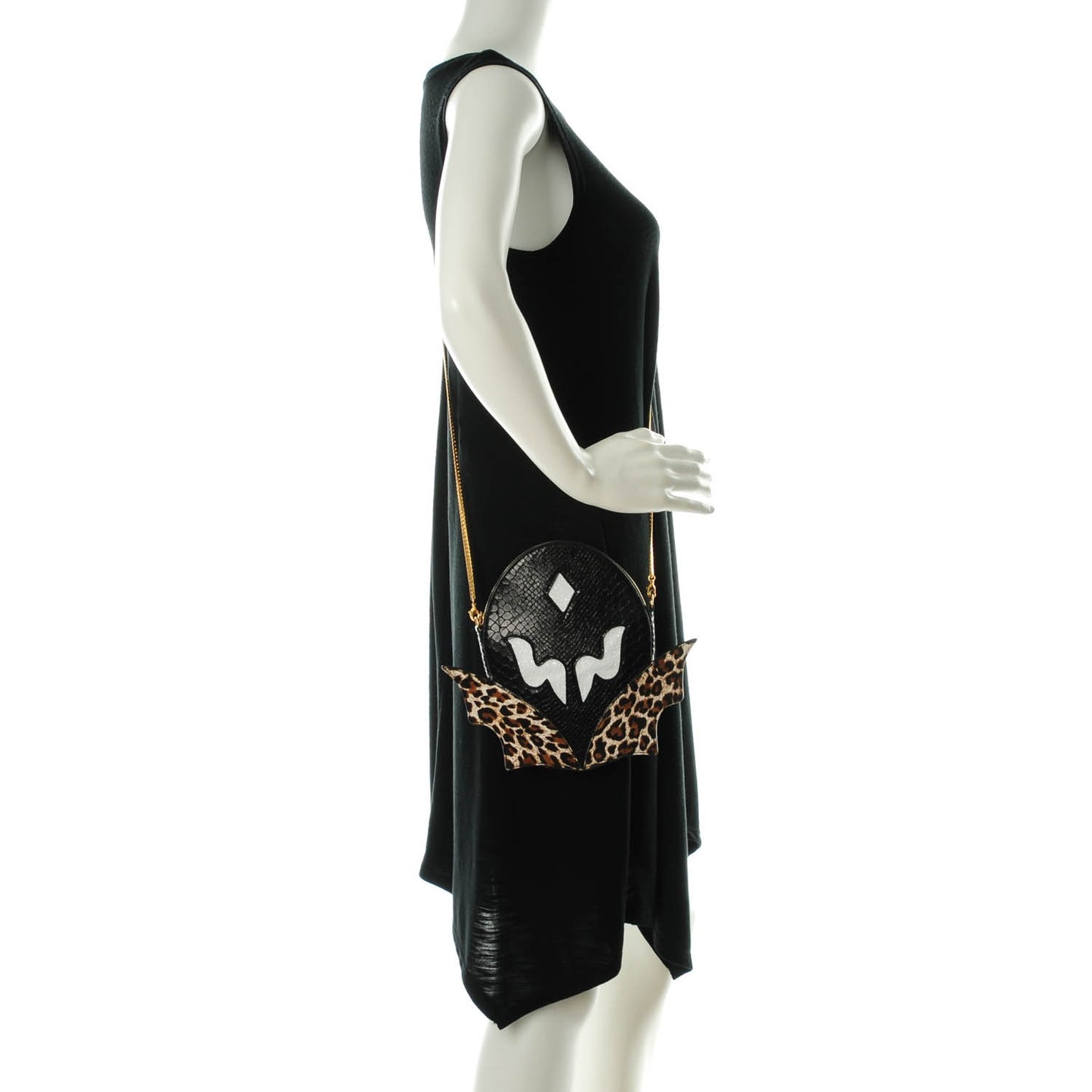 Faux Python Superstellaheroes Crossbody Bag Black