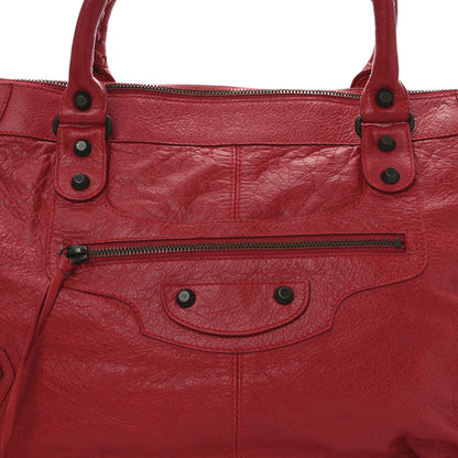 Balenciaga Agneau Classic Hardware Work Rouge Coquelicot 8 of 10