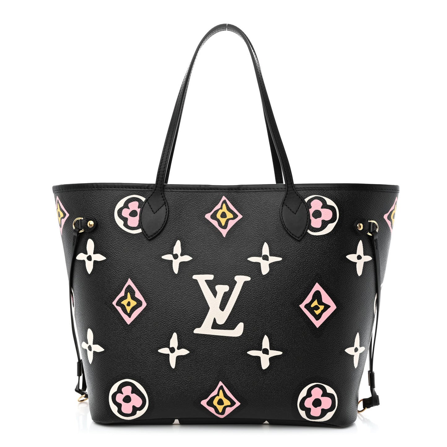 Monogram Giant Wild at Heart Neverfull MM Black